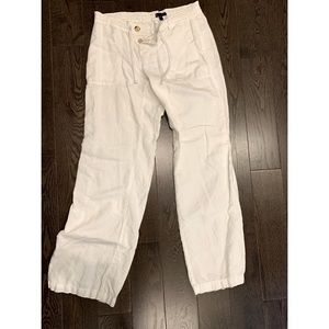 Gap White Linen Pants